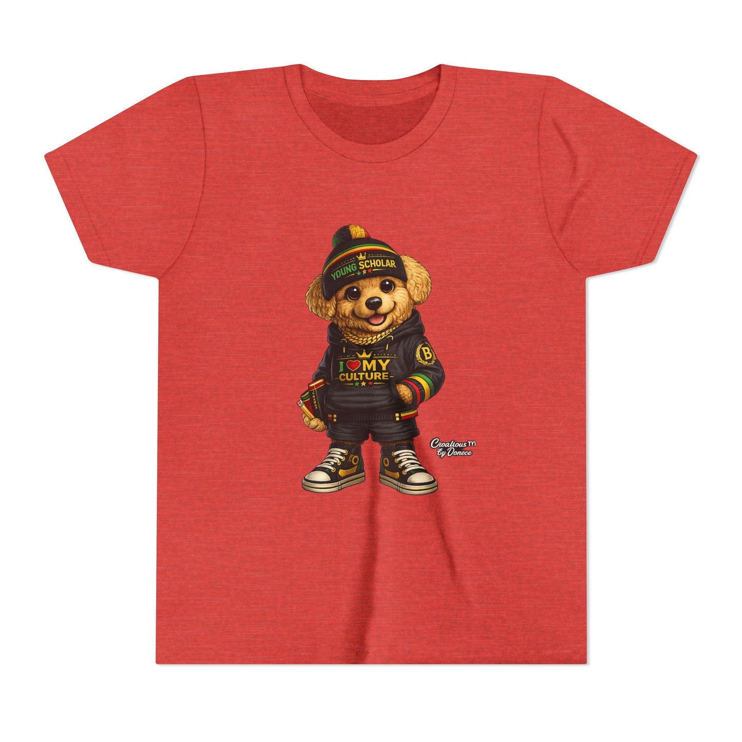 Youth Bear Graphic Tee – "I Love My Culture" Urban Streetwear