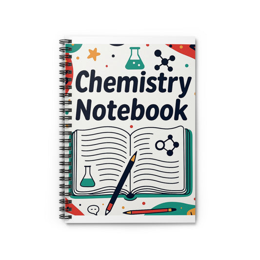 Chemistry Notebook Spiral Ruled Journal — Science Student Lab Notebook