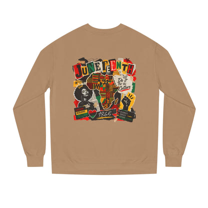 Juneteenth Celebration Sweatshirt — African Heritage '1865' Graphic Crewneck