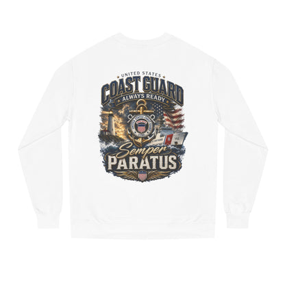 Coast Guard Semper Paratus Sweatshirt — USCG Always Ready Veteran Crewneck