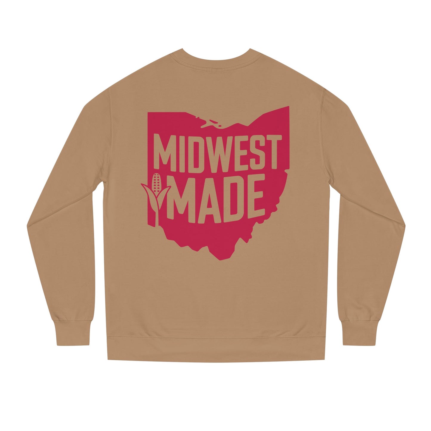 Midwest Made Sweatshirt — Ohio State Outline Corn Graphic Crewneck