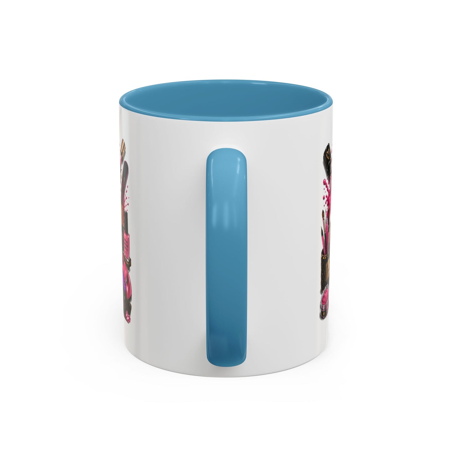 Coffee Mug — "Nails Are My Therapy" Pink Nail Tech Gift