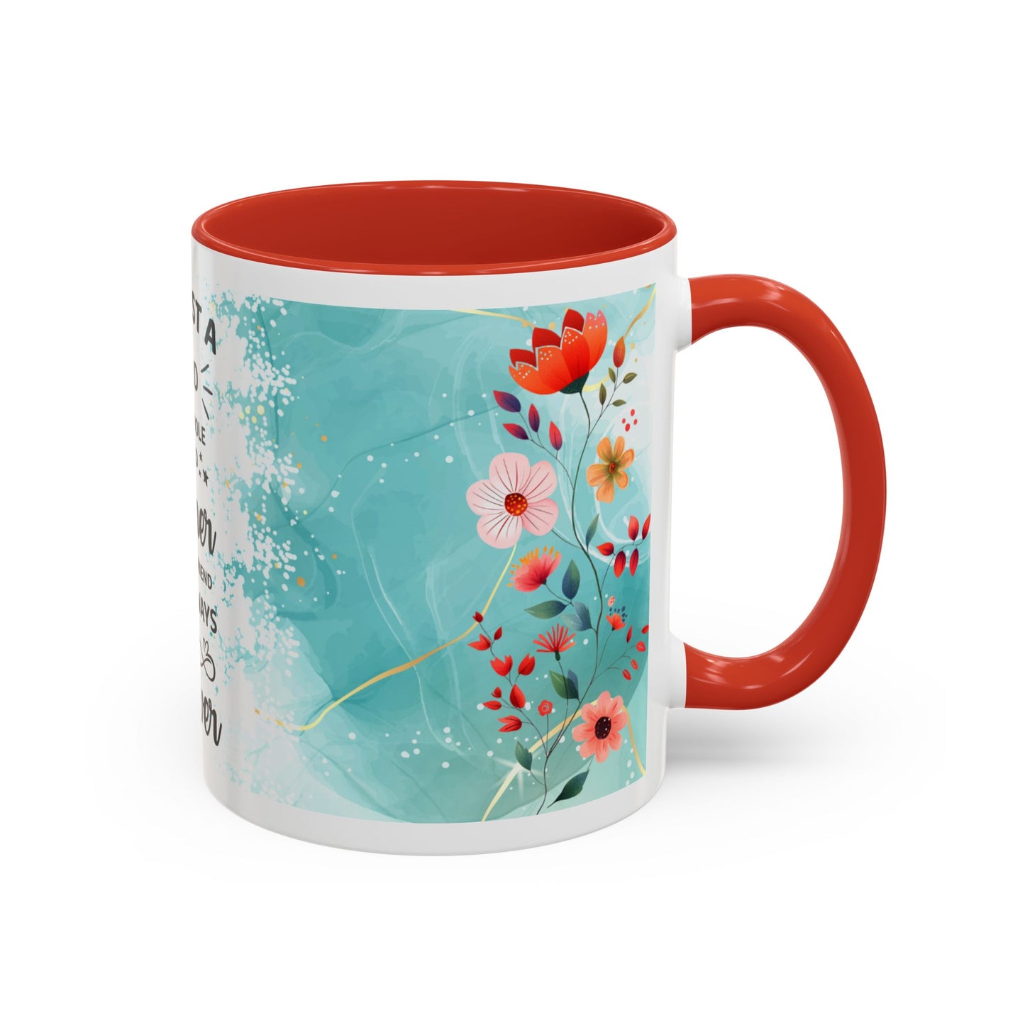 Mother Coffee Mug — “Not Just a Word but a Whole World” Floral Gift (11/15oz)