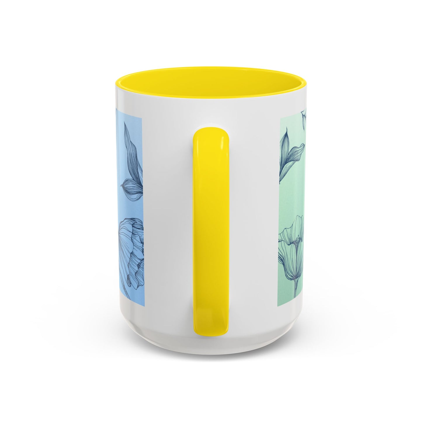 Mother's Heart Floral Accent Coffee Mug — "A Mother's Heart Never Fades"