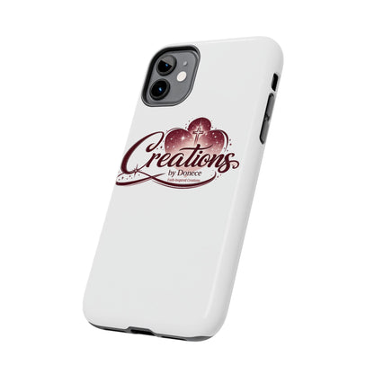Tough Phone Case — "Creations by Donece" Logo Protective Phone Cover