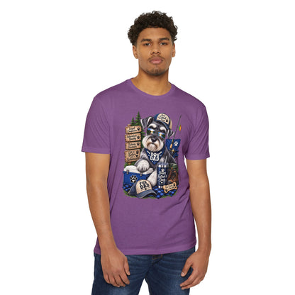 Schnauzer Dad T-Shirt – Fishing & Camping Dad Graphic Tee