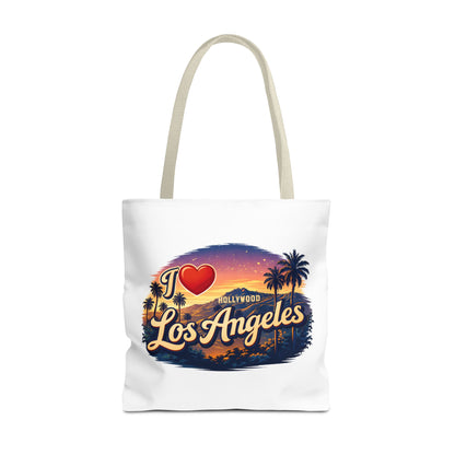 I  Los Angeles Tote Bag – Retro Sunset Hollywood Palm Tree Beach Souvenir