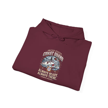 United States Coast Guard  Always Ready Always There  Hoodie