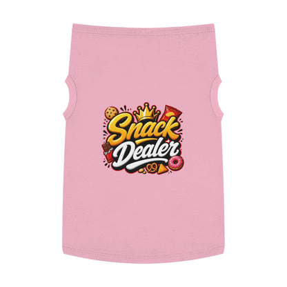Snack Dealer Pet Tank Top – Funny Treat Lover Dog Shirt