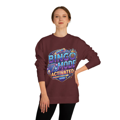 Bingo Mode Activated Sweatshirt — Fun Gamer/Player Bingo Crewneck