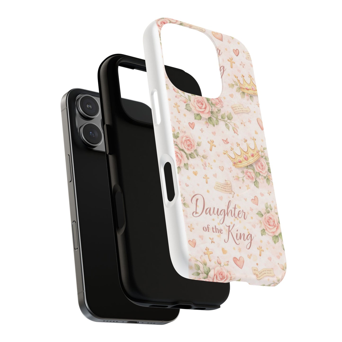 Daughter of the King Floral Phone Case — Tough Magnetic Protective Cover