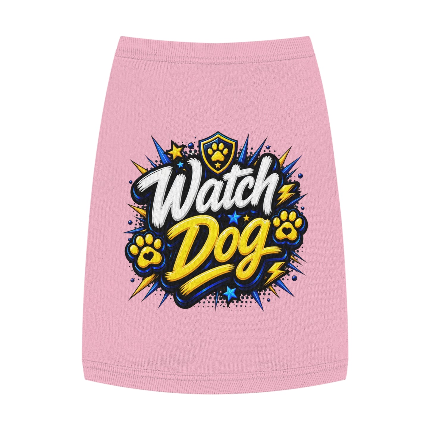 Watch Dog Pet Tank Top — Cute Guard Dog Graphic Tank for Small Dogs