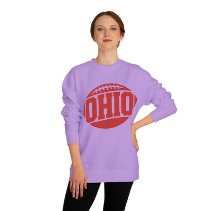 Ohio Football Crewneck Sweatshirt — Vintage Collegiate Game Day Pullover