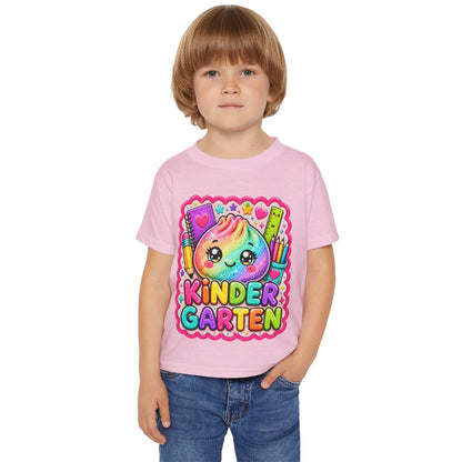 Kindergarten Cute Rainbow Emoji Toddler T-Shirt