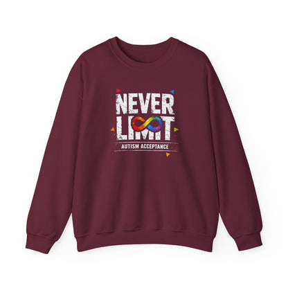 Never Limit Autism Acceptance Sweatshirt
