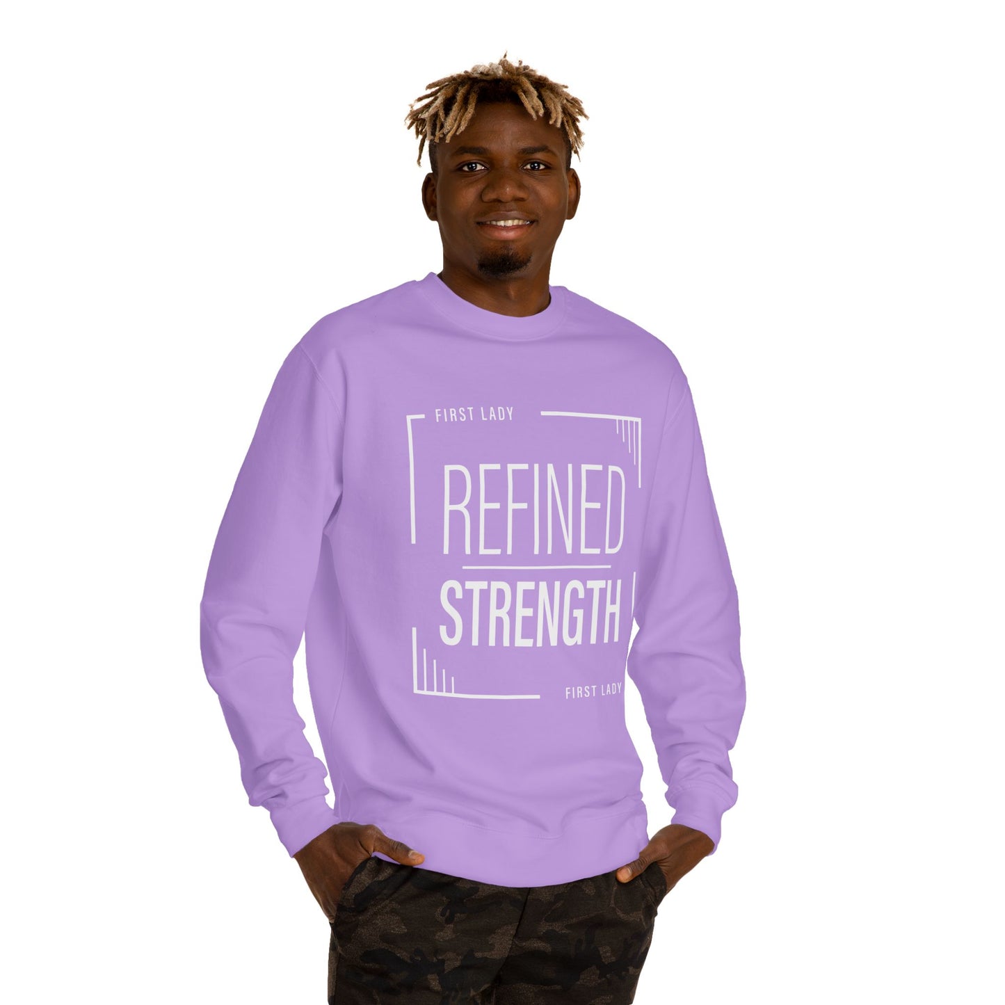 Refined Strength Sweatshirt — "First Lady" Graphic Crewneck
