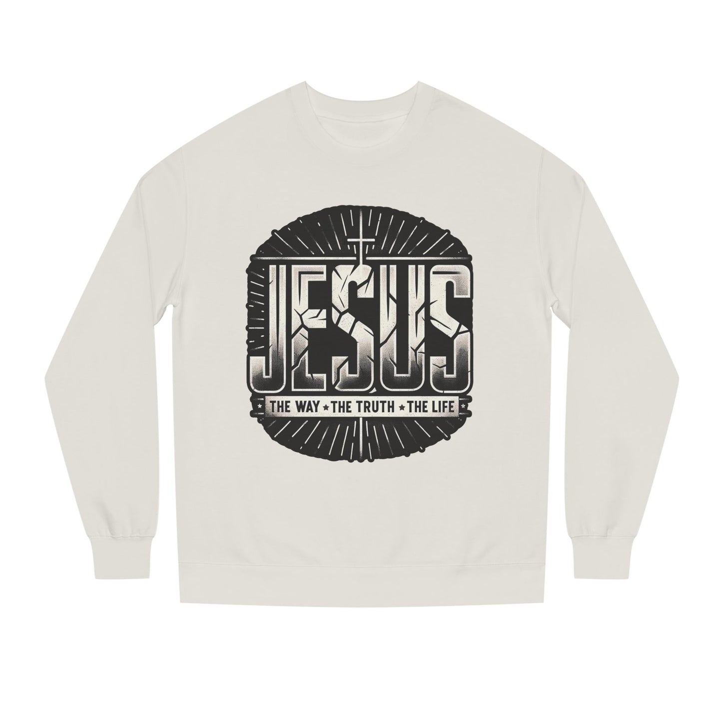 Jesus Faith Crewneck Sweatshirt – "Jesus: The Way • The Truth • The Life" Christian Pullover