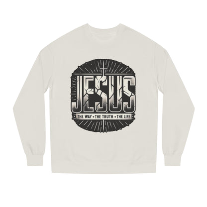 Jesus Faith Crewneck Sweatshirt – "Jesus: The Way • The Truth • The Life" Christian Pullover