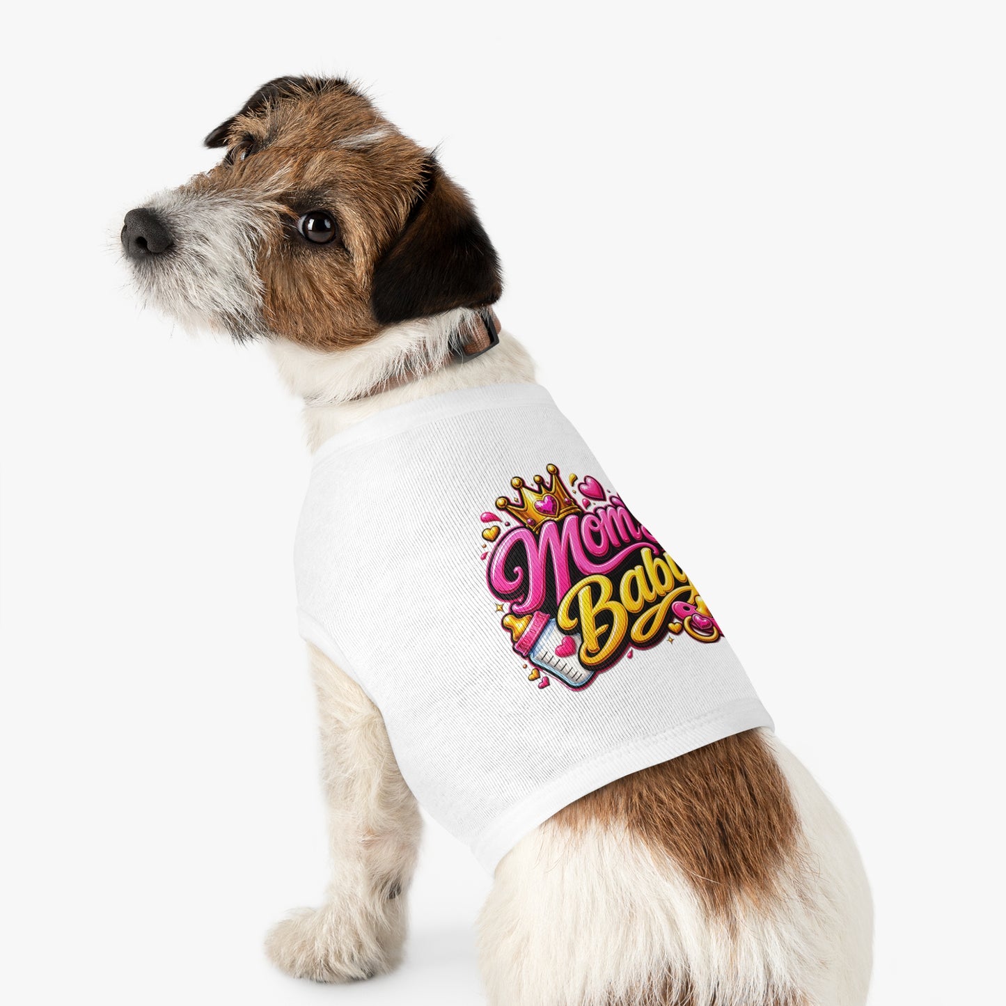 Pet Tank Top — “Mom's Baby” Cute Princess Graphic Dog Tee