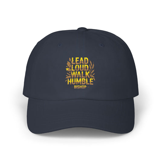 Dad Cap — "Lead Loud Walk Humble" Embroidered Floral Baseball Hat