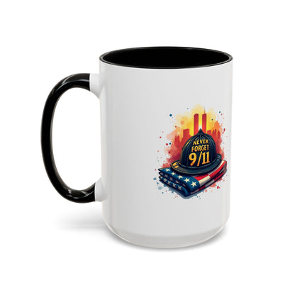 Never Forget 9/11 Memorial Accent Coffee Mug