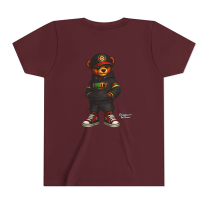 Youth T‑Shirt — Cool Bear Graphic Tee with 'UNITY' Hoodie Design