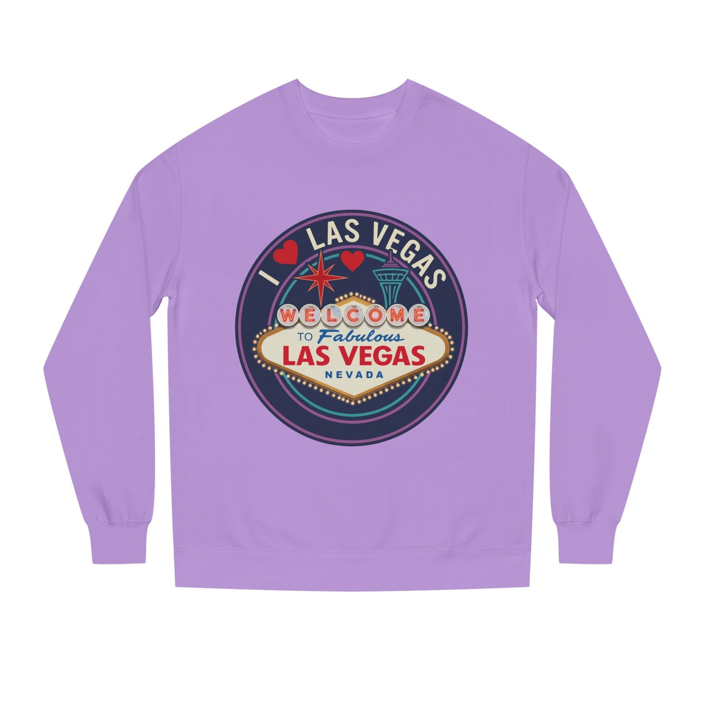 Las Vegas Welcome Sign Sweatshirt – Retro "I  Las Vegas" Crewneck