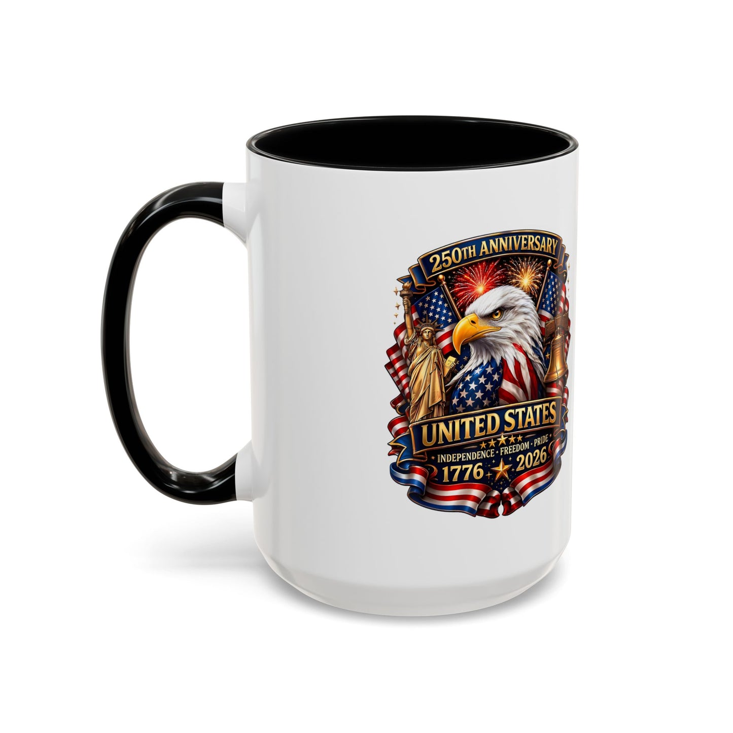 250th Anniversary United States Eagle Coffee Mug – Patriotic 1776–2026 Accent Mug