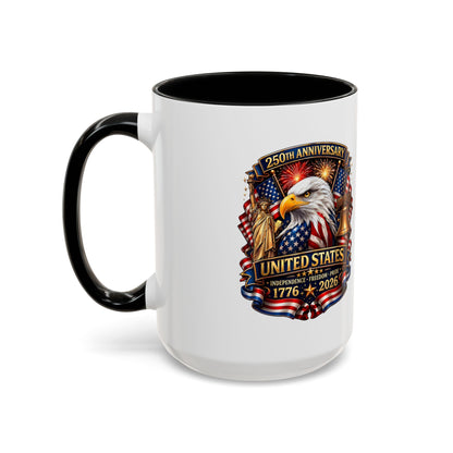 250th Anniversary United States Eagle Coffee Mug – Patriotic 1776–2026 Accent Mug