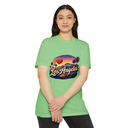 Los Angeles Sunset T‑Shirt — I  Los Angeles Vintage Palm Beach Tee