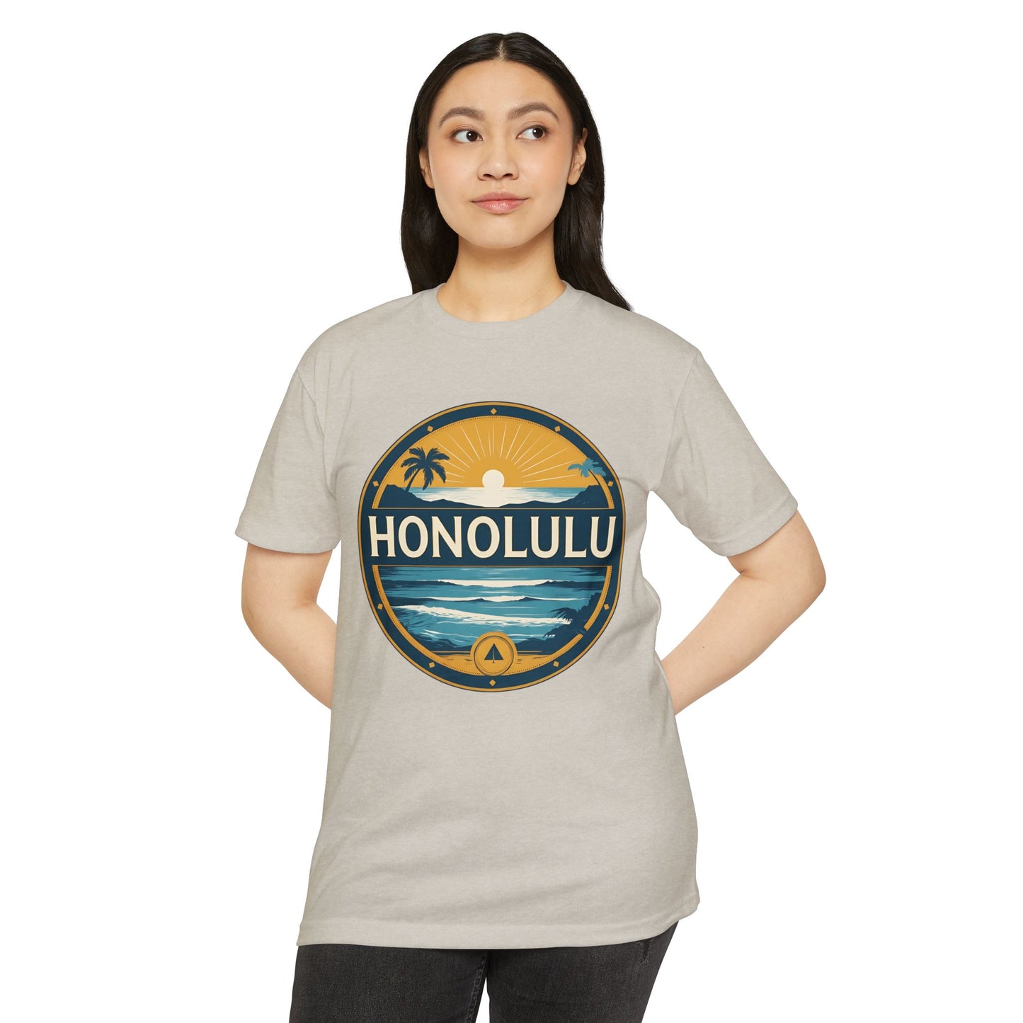 Honolulu Sunset Circle T‑Shirt