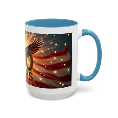 250 Years Commemorative Coffee Mug — Patriotic Eagle & American Flag Accent (11/15oz)