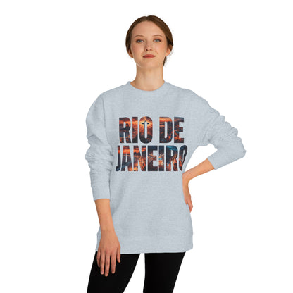 Rio de Janeiro Graphic Sweatshirt — Sunset Typography Travel Crewneck