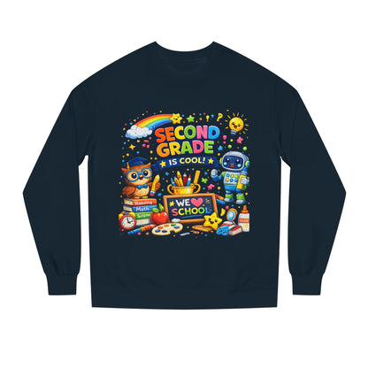 Second Grade Is Cool Sweatshirt – Cute School Kids Crewneck