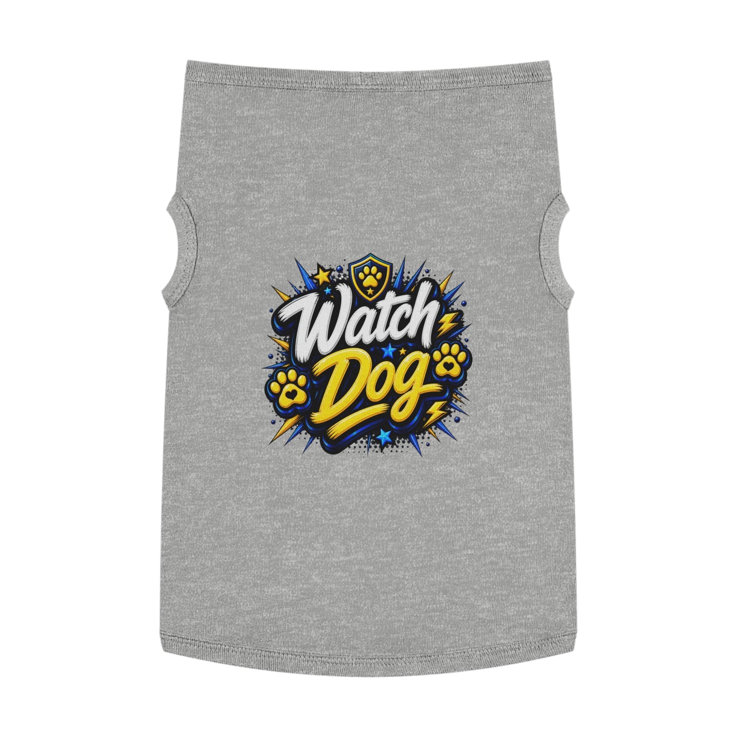 Watch Dog Pet Tank Top — Cute Guard Dog Graphic Tank for Small Dogs