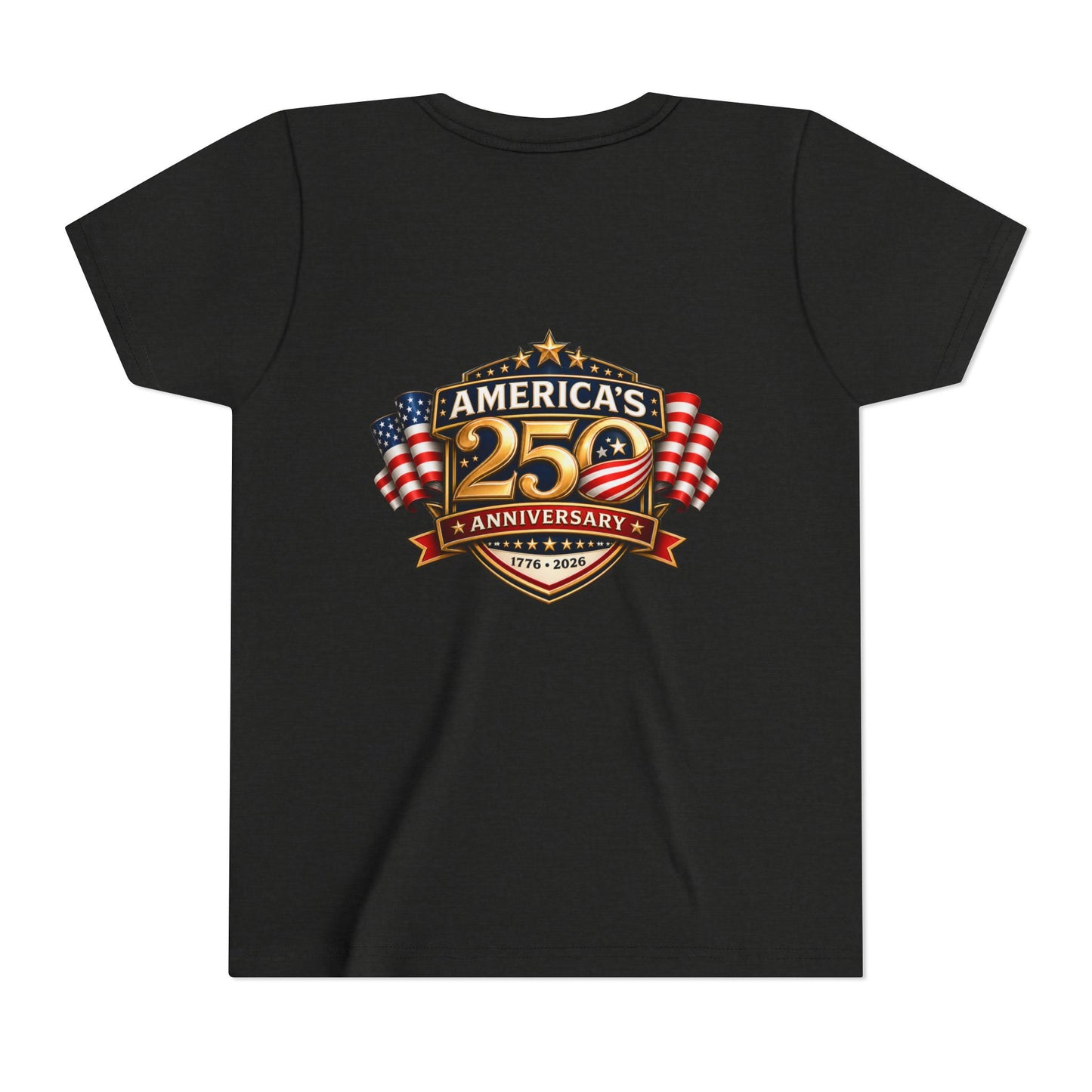 America's 250th Anniversary Youth Tee - Patriotic 1776–2026 Celebration Shirt