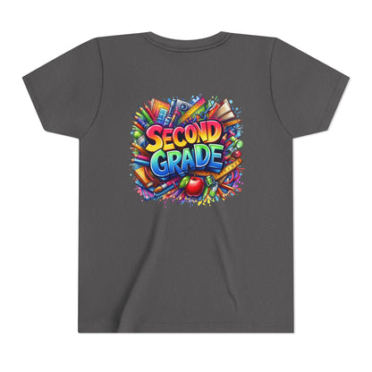 Second Grade Youth Tee — Colorful Back-to-School Kids T-Shirt