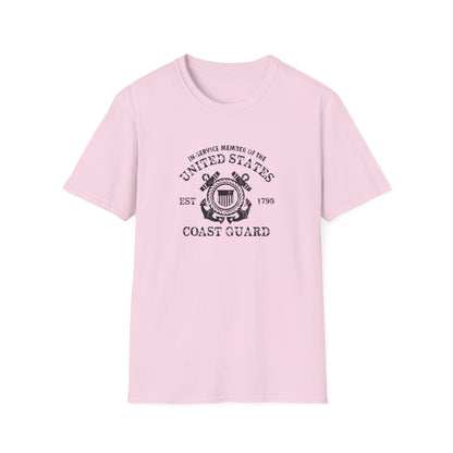 In-Service Member of the United States EST 1790 Coast Guard T-Shirt