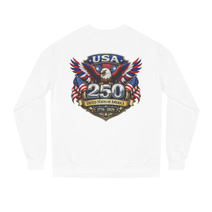 USA 250th Anniversary Sweatshirt — Patriotic Eagle 1776–2026 Crewneck