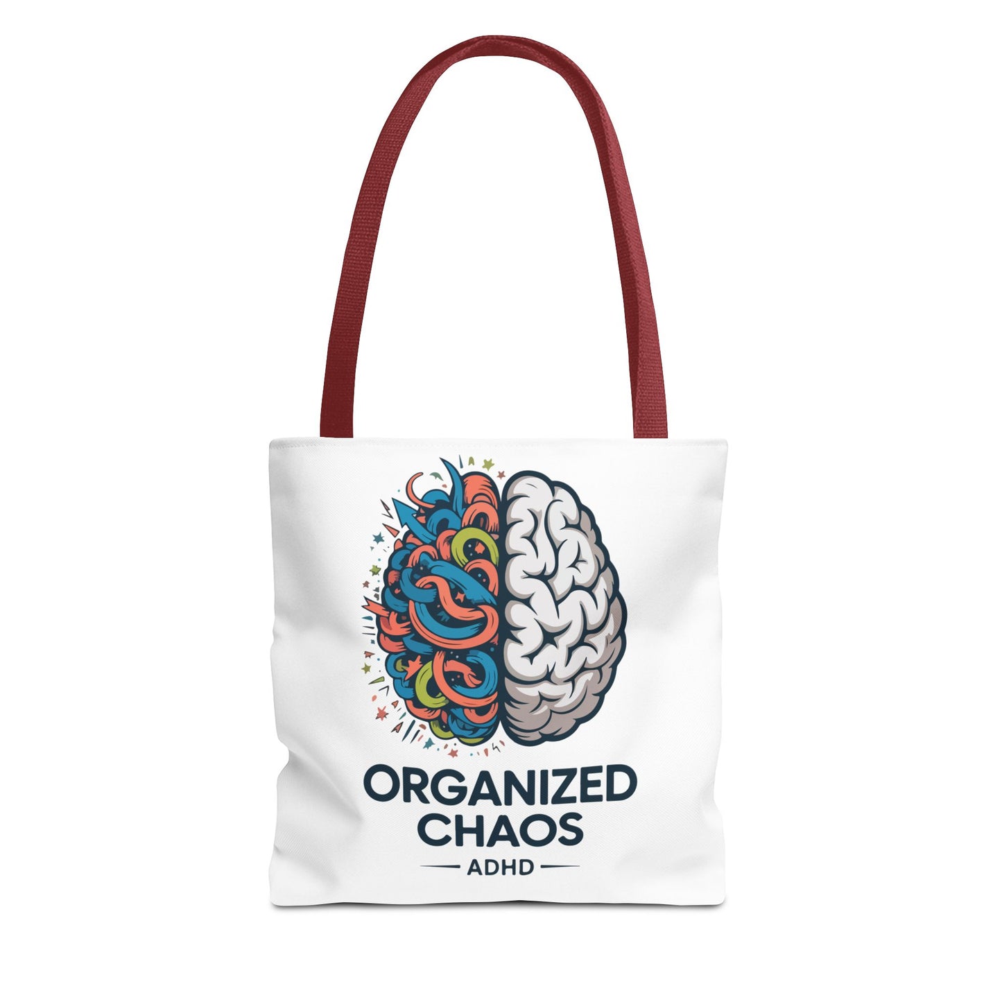 ADHD Tote Bag — "Organized Chaos" Brain Design