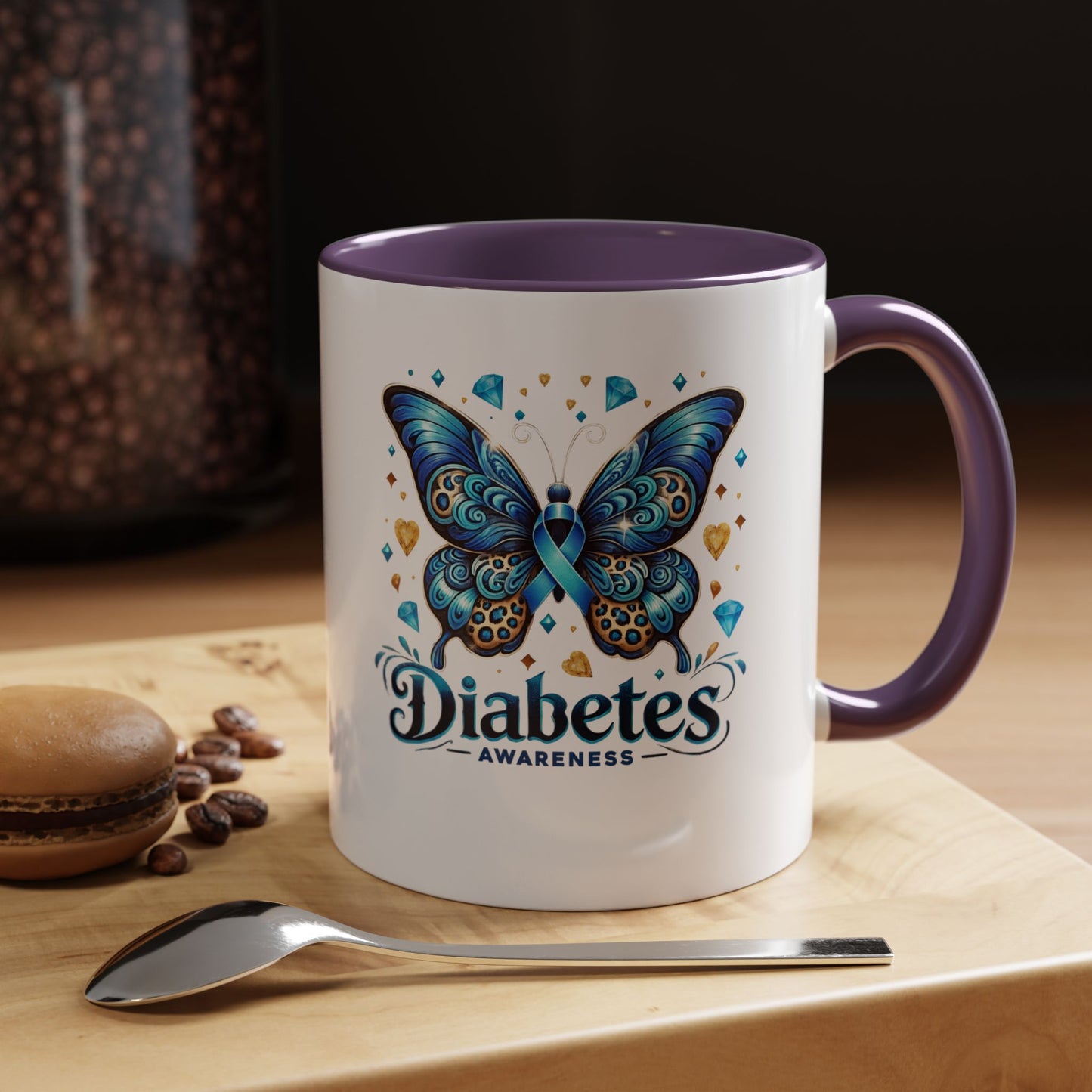Diabetes Awareness Butterfly Coffee Mug (11/15oz)