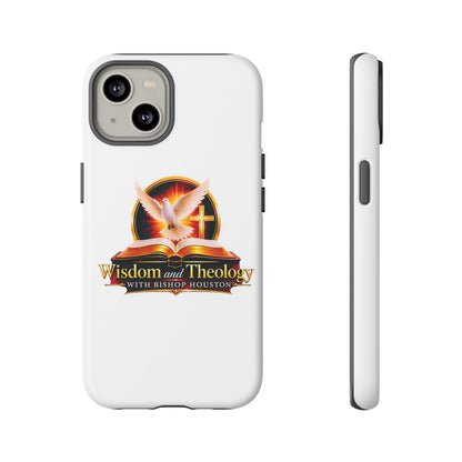 Wisdom and Theology Phone Case — Christian Dove & Cross Protective Tough Case