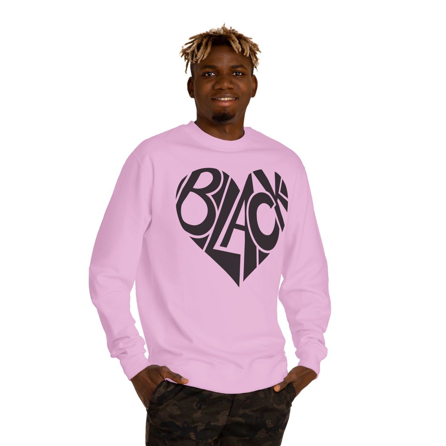 Black Heart Crewneck Sweatshirt