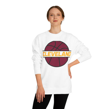 Cleveland Basketball Crewneck Sweatshirt — Retro Hoop Logo