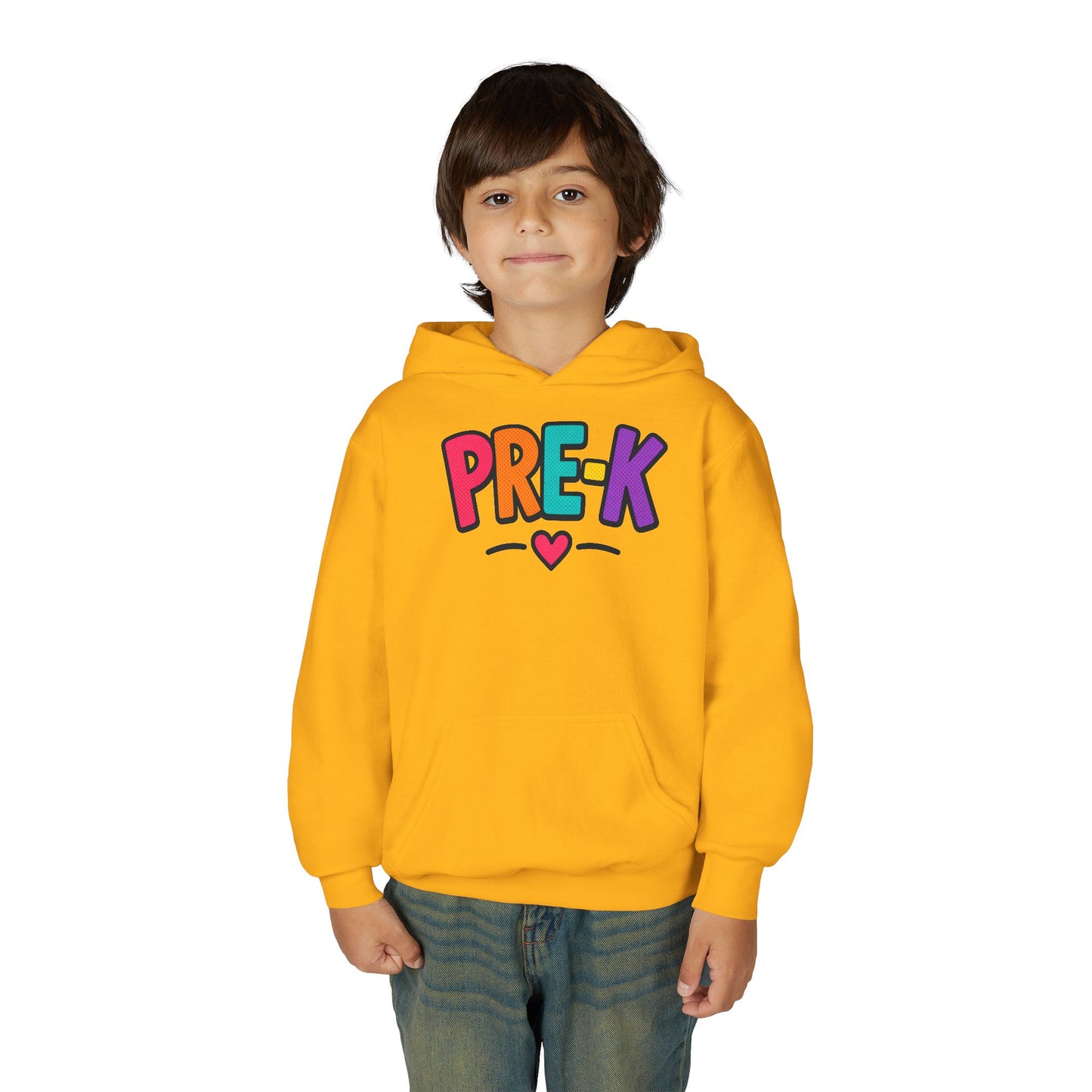 Pre-K Kids Hoodie — Colorful Cute Pre-K School Hooded Sweatshirt for Toddlers