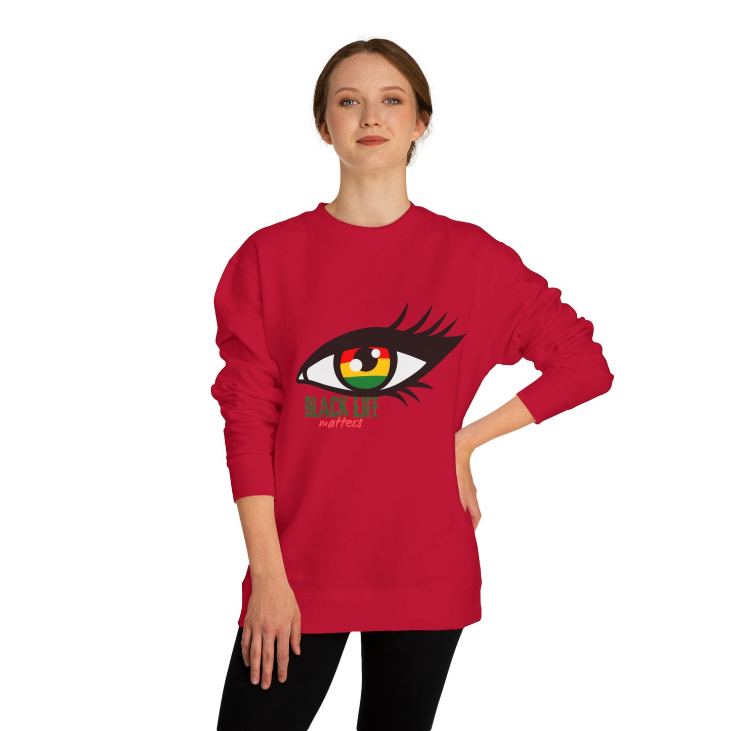 Black Life Matters Eye Graphic Sweatshirt
