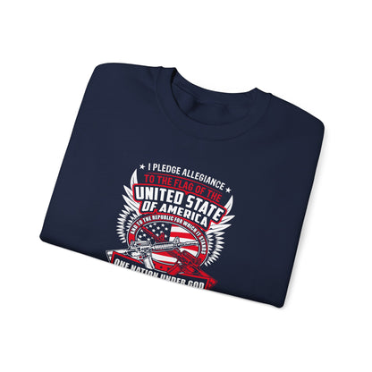 I Pledge Allegiance To the Flag of the of America The Reporlic for Which It Stands One Nation Under God Indivisible With Liberty and Justice for All Sweatshirt
