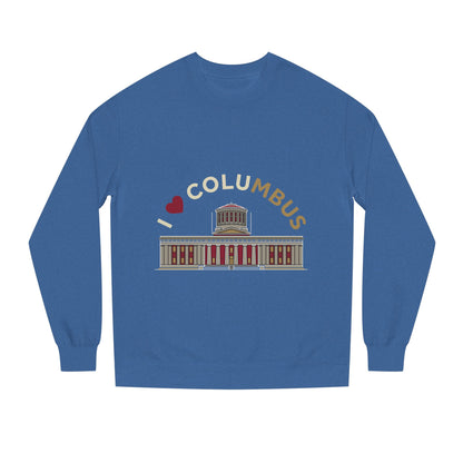 Columbus Landmark Crewneck Sweatshirt — I  Columbus Statehouse Design