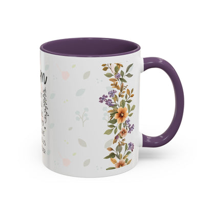 Mom Floral Coffee Mug — "Mom: The Quiet Strength..." Sentimental Mother's Day Gift (11/15oz)