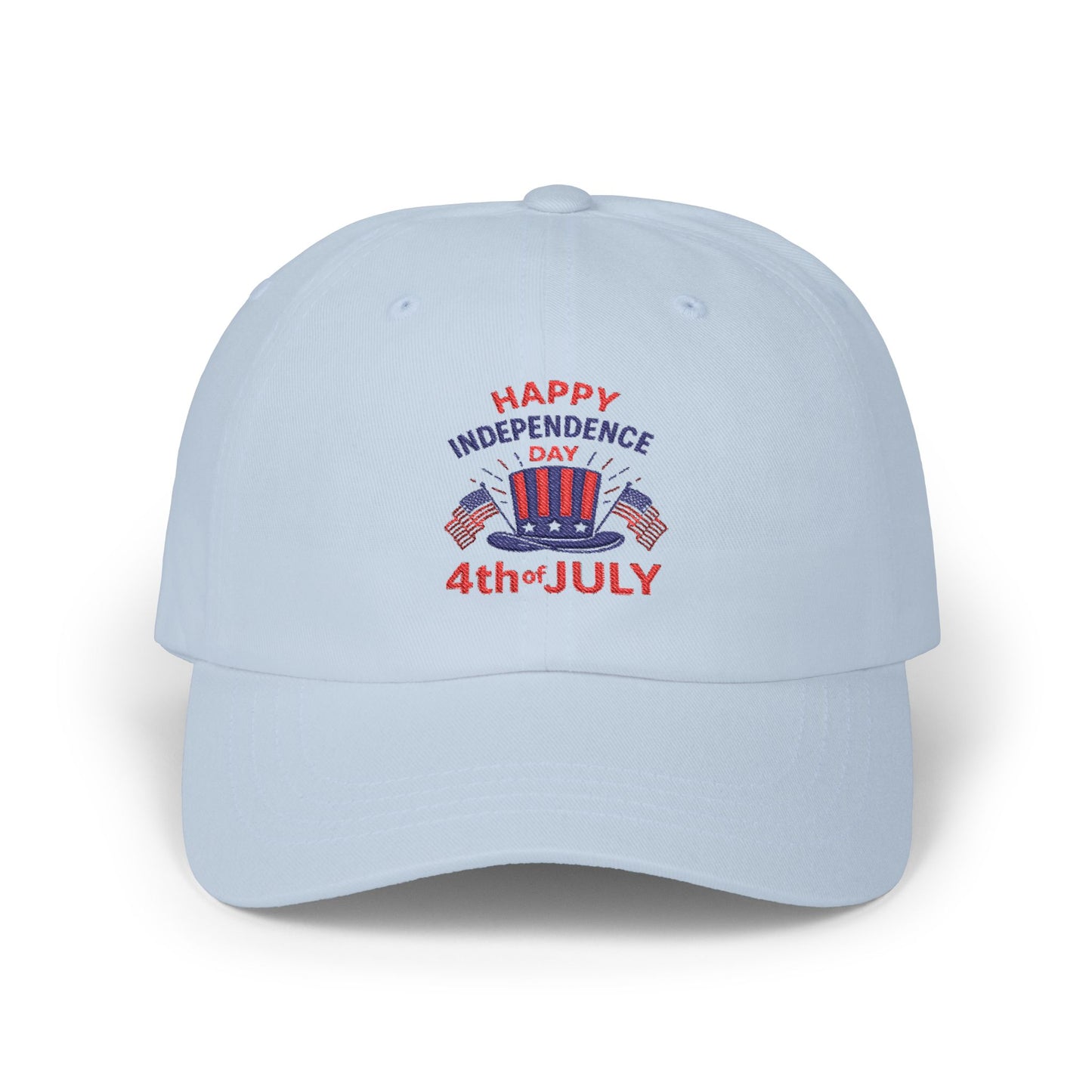 4th of July Dad Cap — "Happy Independence Day" Patriotic Baseball Hat